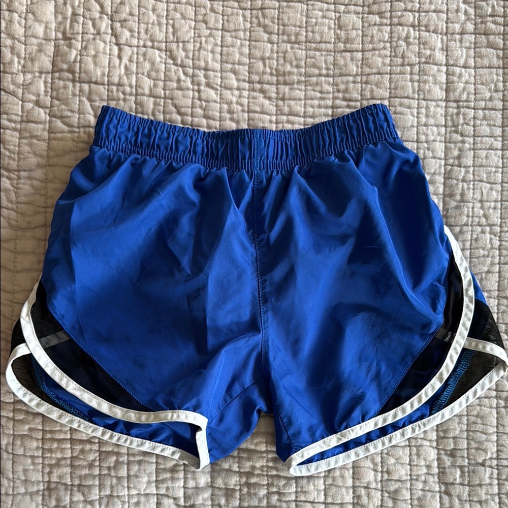 Girls Blue Athletic Shorts small